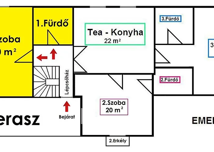 Vazul Vendeghaz ゲストハウス